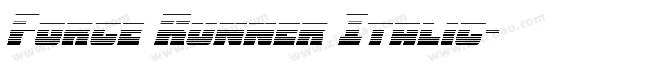 Force Runner Italic字体转换